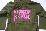 Brooklyn Kreature Logo Anarak Hooded Jacket With Ears