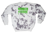 Brooklyn Kreature Black and Cream Tie Dye Box Logo Crew Sweatshirt