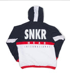 SNKR HEAD NYC Tech-Sport International Windbreaker Jacket (Red, White, Blue) - RIME