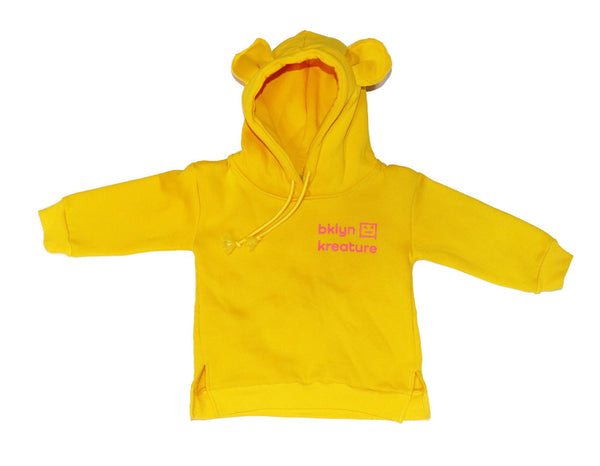 Brooklyn Kreature Bear Hoodie Yellow/Blk