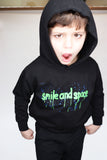 Brooklyn Kreature X Smile and Space Black Galaxy Drip Logo Hoodie